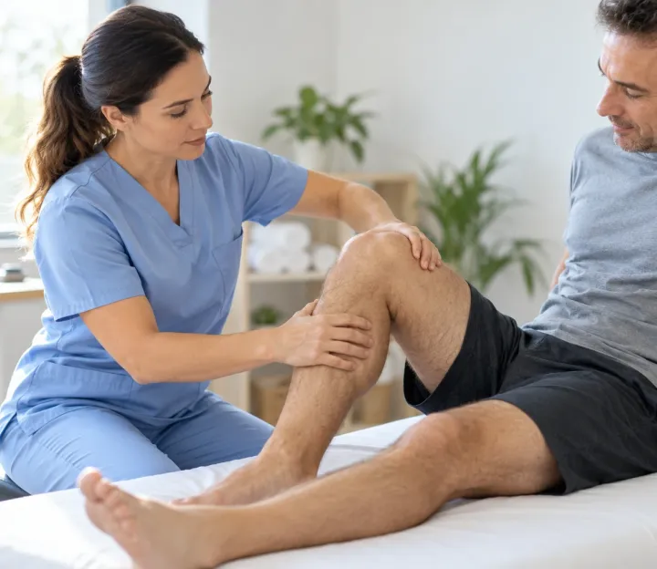 Valoración del movimiento de la rodilla en consulta